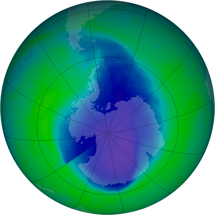 Ozone Map 1999-11-22